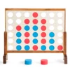 Giant 4 In A Row Game Wood Board Connect Game Play Adults Kids w/Carrying bag 6