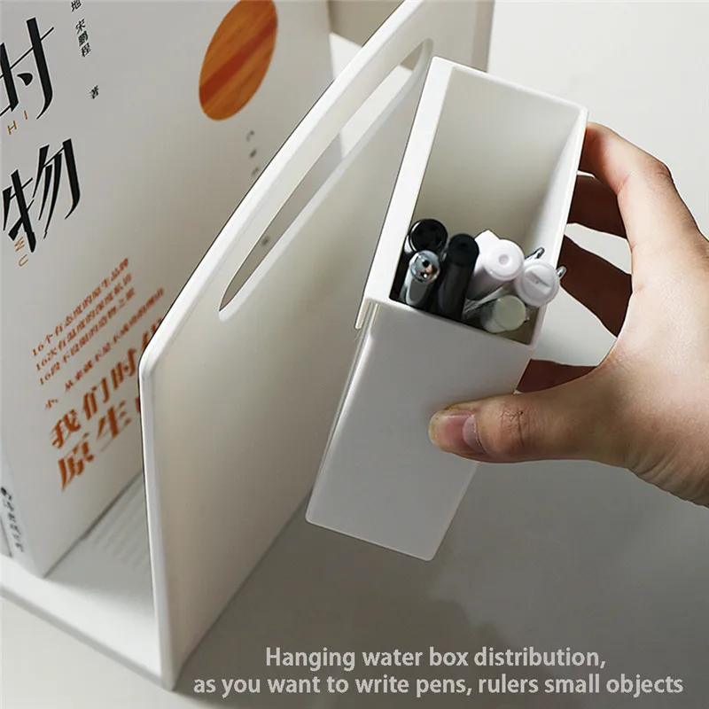 Desktop Office Document Organizer Study Room Dormitory Desk Book Storage Rack #4g08 (4)