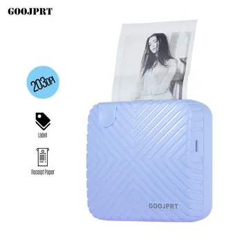 

GOOJPRT P6 Pocket Mini Photo Printer Portable BT Wireless Thermal Receipt Label Sticker Memo AR Photo Picture Creative Gifts