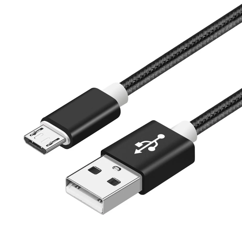 Black-10Pack VOXLINK 10 шт USB кабель 5 V 2.4A Micro USB зарядный дата кабель мобильного телефона для samsung S7 S6 Huaiwei Xiaomi Meizu LG htc - Цвет: Black-10Pack