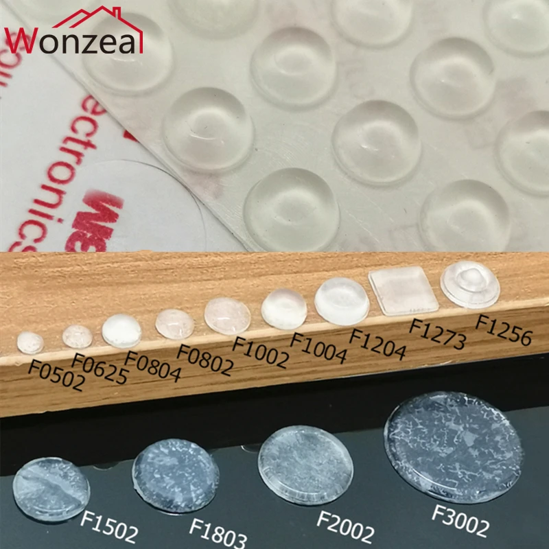 Cabinet Door Damper Self Adhesive Rubber Damper Buffer Cabinet Bumpers Silicone Furniture Pads Cushion Protective Hardware