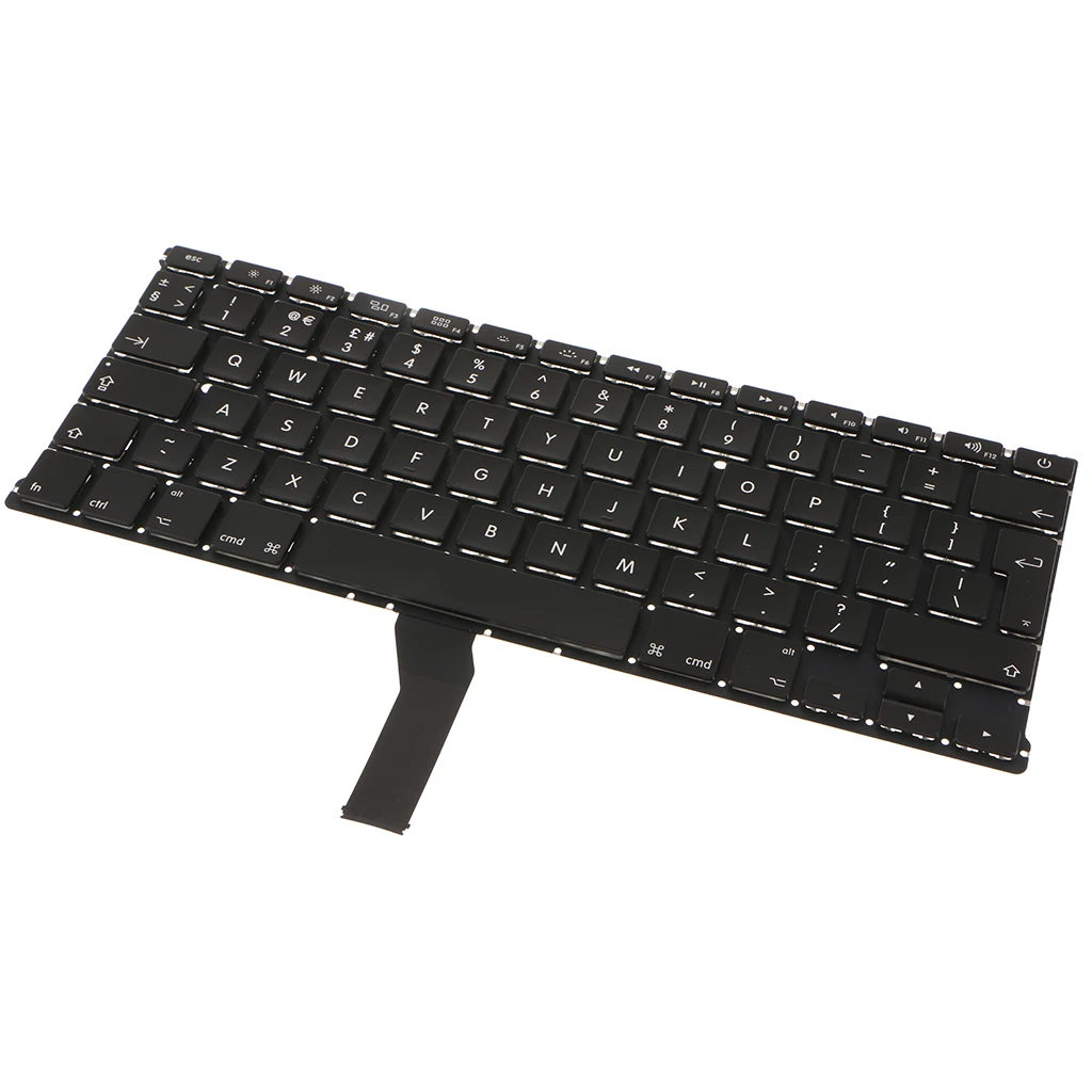 Laptop Notebook Keyboard UK Version Fits for Apple MacBook Air 13Inch A1466 A1369 - Black