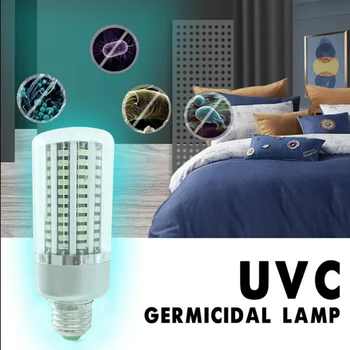 

UV Desinfection Lamp E26 LED Sterilizer Lamp E27 LED UVC Germicidal Bulb Ultraviolet Light 112 130leds 220V/110-220V