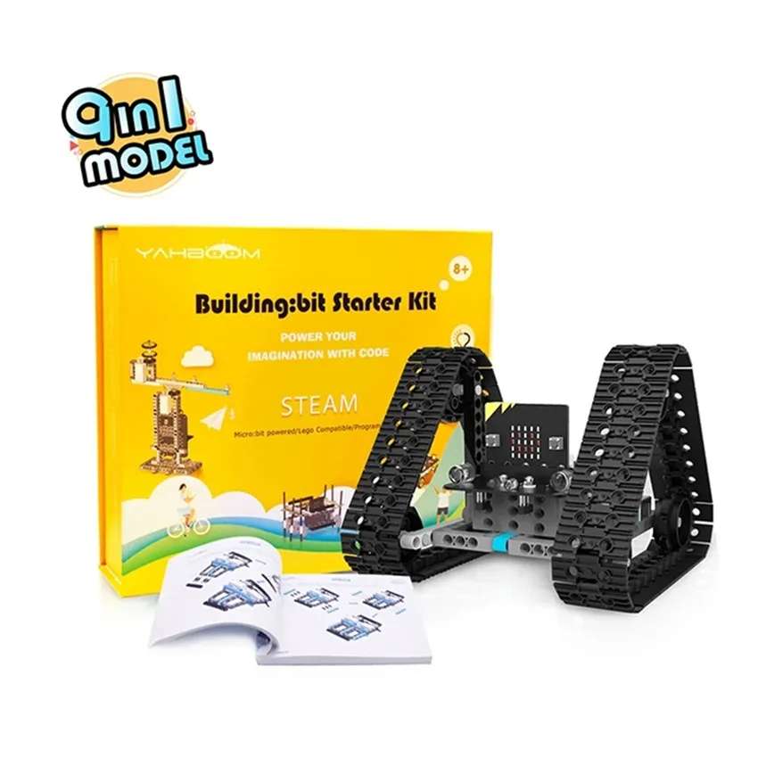 

Yahboom micro:bit programmable electronic building block learning kit microbit toy robot remote control car