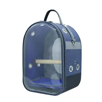 

26*20*36CM Bird Carrier Backpack Travel Bird Cage Parrot Outdoor Holder Container With Standing Perch For Budgie Parrot Lovebird