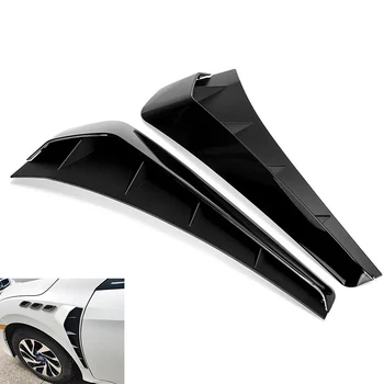 

2 pacs Car Side ABS 3D Sticker For Fender Vent Air Wing Cover Trim For Honda For Civic 10th 2016-2019 Cabon fiber/gloss/matte