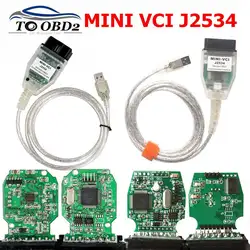 Диагностический инструмент OBD2 чип FTDI V14.10.028 Mini-VCI J2534 интерфейс диагностический мини-разъем USB кабель для TOYOTA TIS Techstream чип ftdi