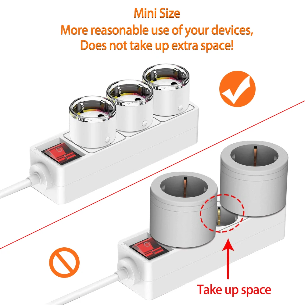 Rdxone Wifi умная розетка ЕС 16А/10А Wi-Fi ШТЕПСЕЛЬНАЯ Розетка сети электрические сроки дистанционного управления работа с Amazon Alexa/Google