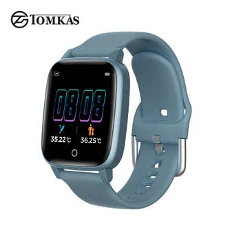 

Thermometer Smart watches Unisex Smartwatch Waterproof Sports Smartwatch Heart Rate Monitor Blood Pressure Functions Andorid IOS