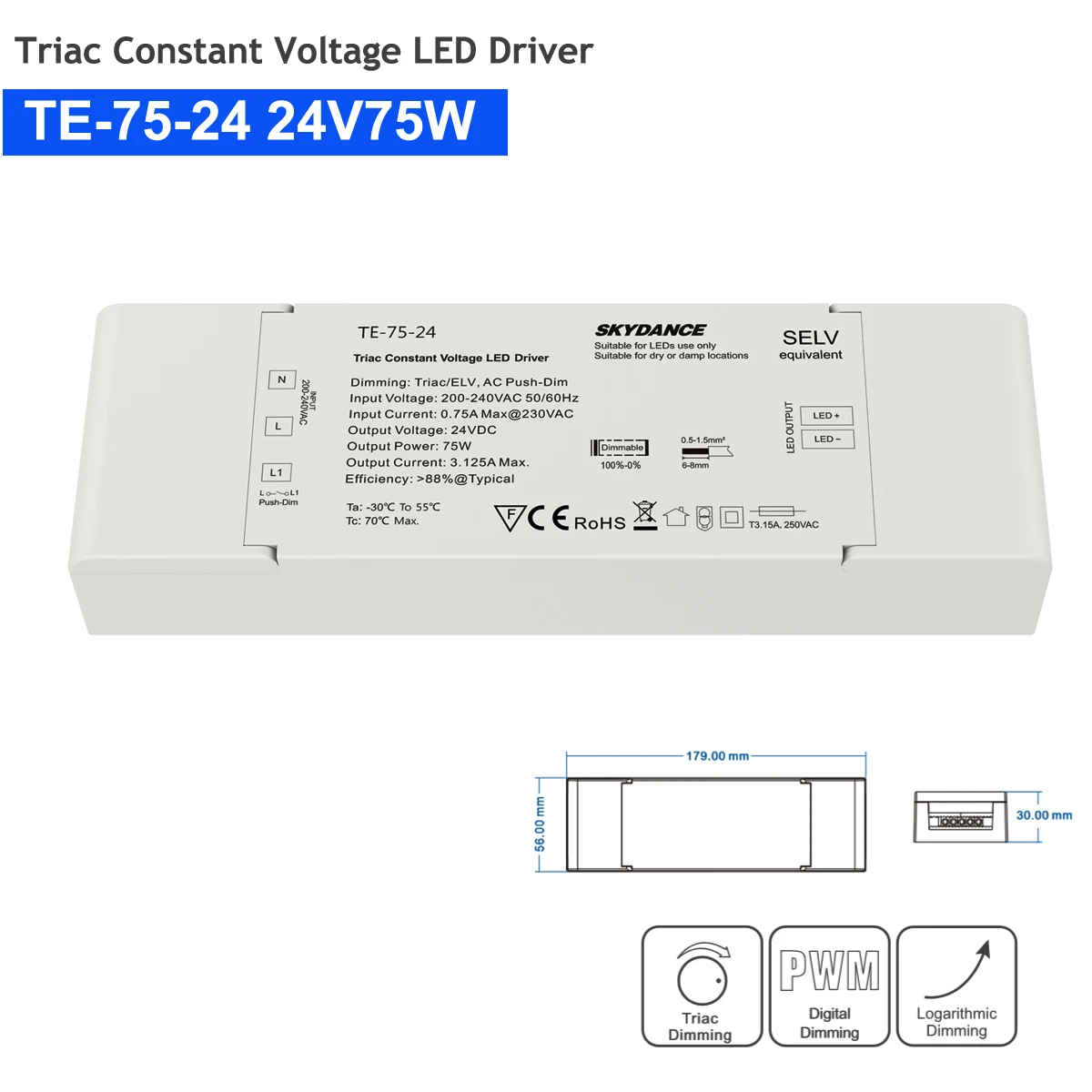 triac para luz conduzida ac 220v a cc 12v 24v 03
