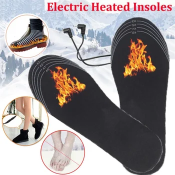 

Electric USB Heated Shoe Insoles Warm Sock Feet Heater Foot Warmer Pad Winter