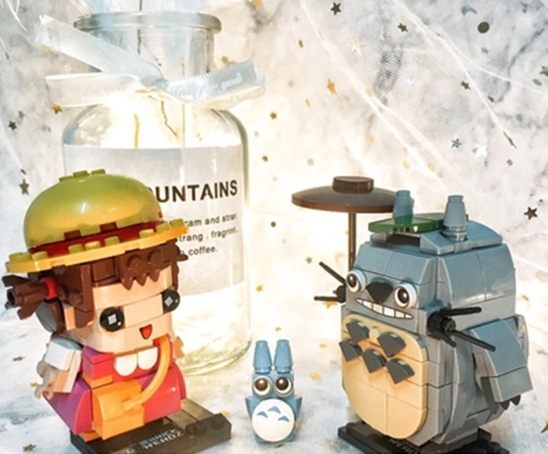 Фигурки аниме LOZ Totoro фигурки конструкторы игрушки японские фильмы официальный