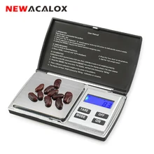 Newacalox 500 г x 0.01 г цифровые высокоточные весы для золотые украшения масштаб 0.01 карман Баланс Электронные весы из нержавеющей стали