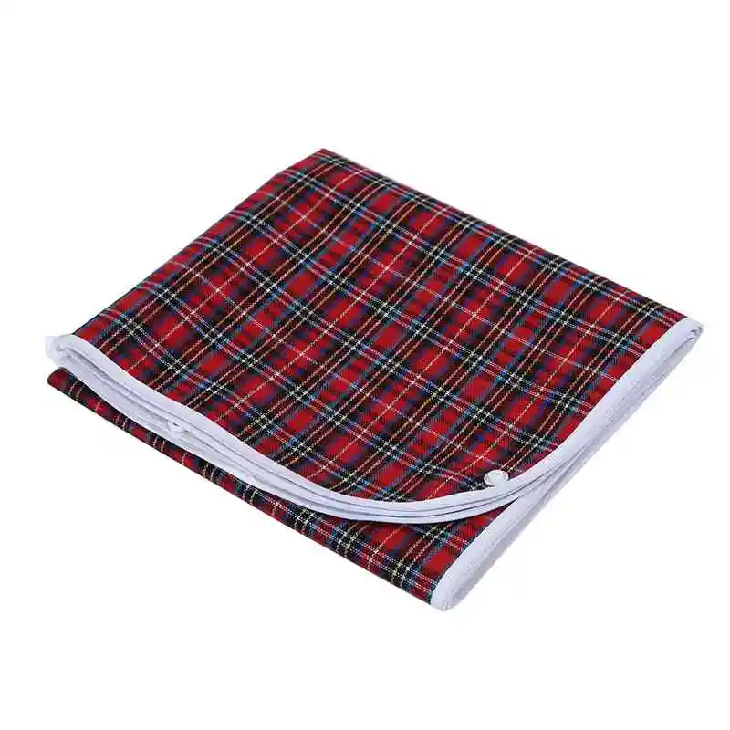 

3pcs/set Waterproof Plaid Crumb Catcher Adult Bib Apron Reusable Clothes Protector Prevent Oil Juice Spill Elder Disability We