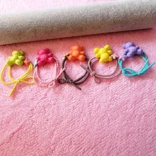 Южная Корея Фрикаделька головная повязка для девочек Детская повязка на голову цвет медведь лента для волос милый карамельный цвет тусклый лак повязка для волос Ac