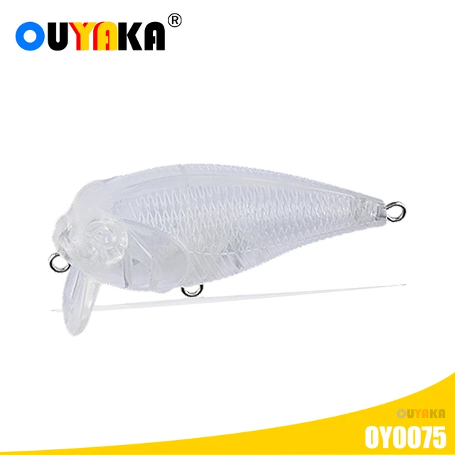 Blank Unpainted Lure Crankbait Isca Artificial Weights 7g 55mm ABS