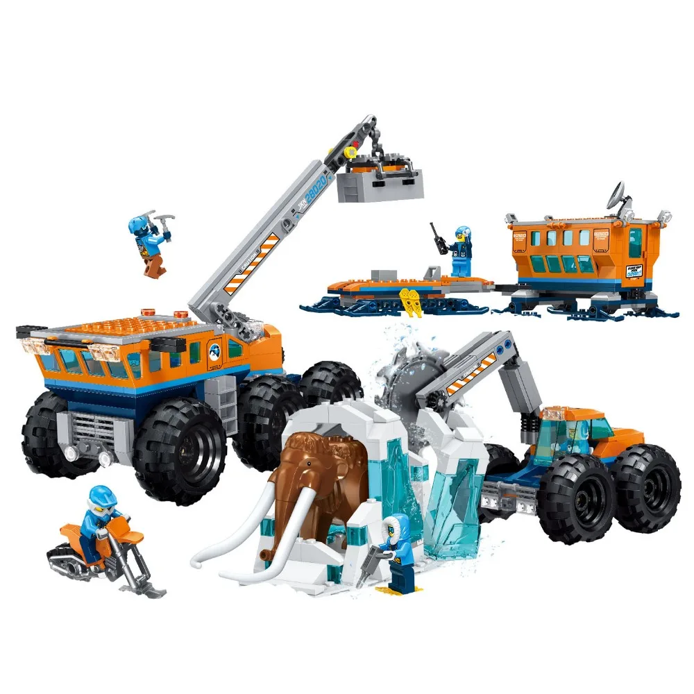 

Building blocks Arctic Mobile Exploration Base 02111 Compatible with 60195 City Bricks figures toys for children