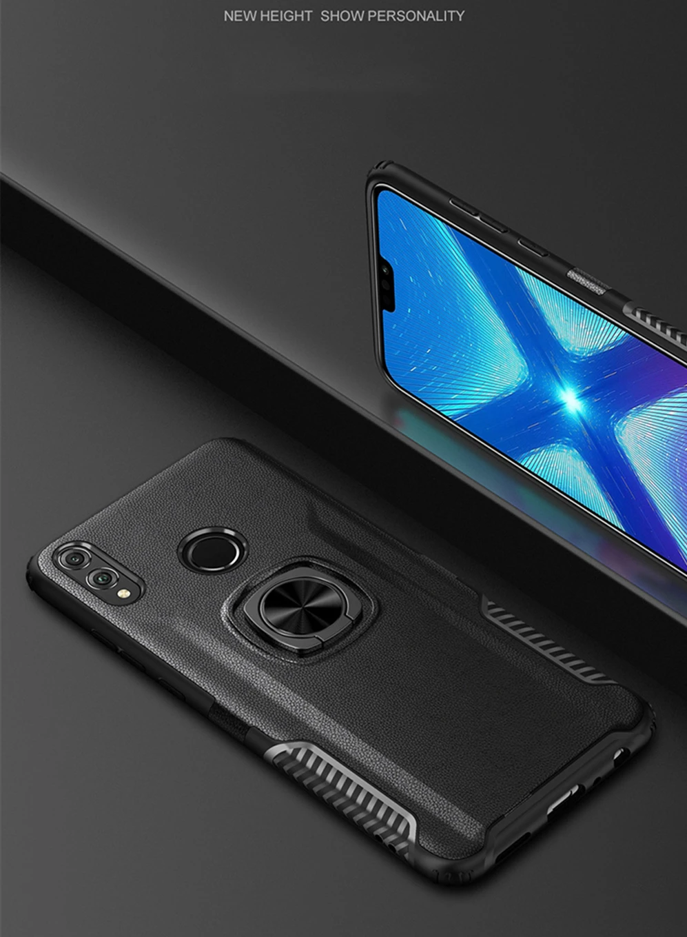 Противоударный чехол для huawei Honor 8S 8A 7A 9X Pro 8X Max 7X двухслойный Гибридный чехол с магнитным кольцом для huawei Honor 9 8 7 X S A