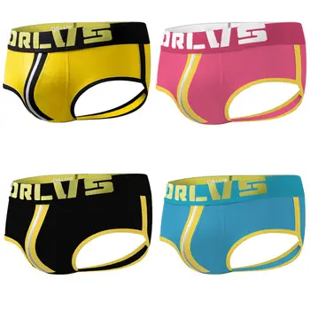 

Men's Sexy Breathable Underwear Backless Jockstrap Briefs Underpants Thong M-2XL