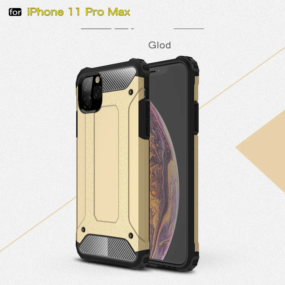 Gold Четырехугловой ударопрочный защитный чехол для iphone 11 Pro Max для iphone Xs Max Xr X 8 7 6s 6 Plus теплоотвод задняя крышка для телефона - Цвет: Gold