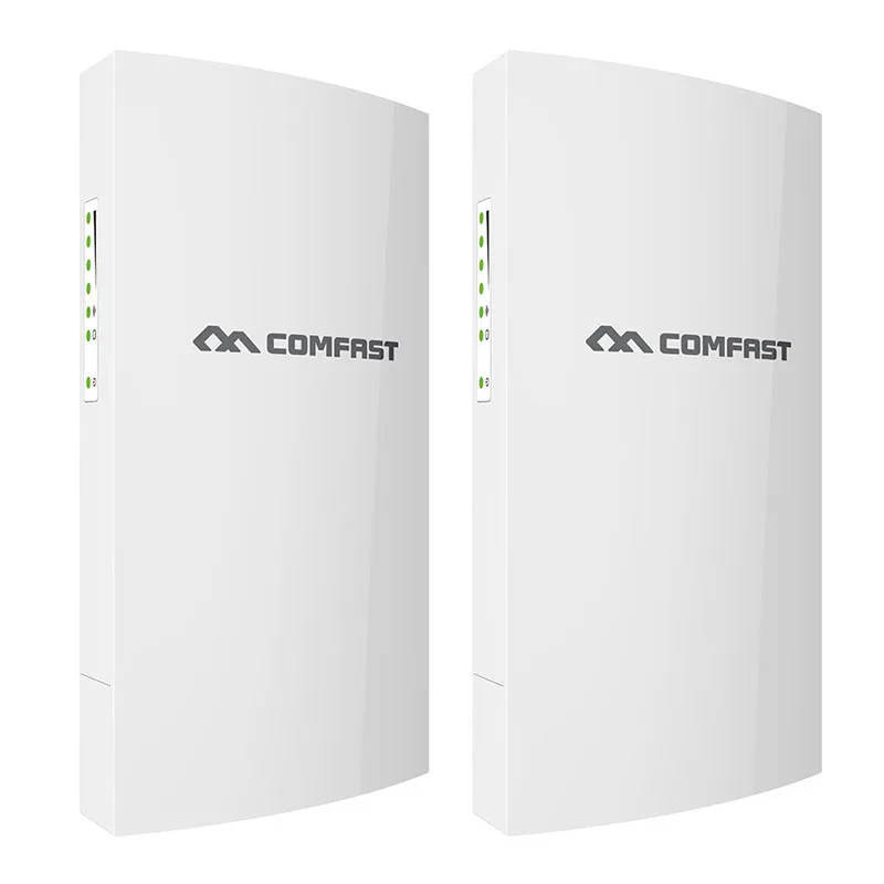 2 pieces Comfast 1 км Larg Range Открытый CPE мост 300 Мбит/с POE маршрутизатор WDS беспроводной мост удлинитель Wifi ретранслятор антенна для IP камеры - Цвет: 2 pieces