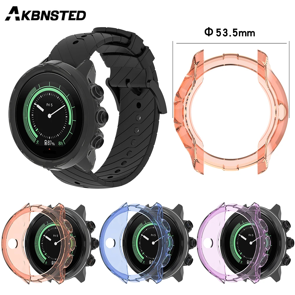 

AKBNSTED TPU Silicone Watch Protective Shell For Sunnto 9/Sunnto 9 Baro/Spartan Sport Wrist HR Baro Watch Case For Sunnto Watch