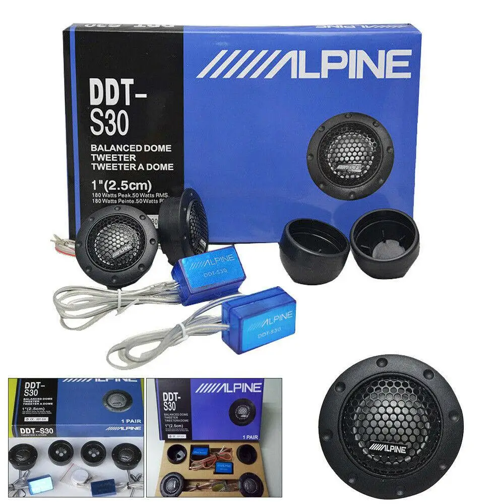 

2Pcs Tweeter Car Audio Horn Silk Film For Car Modification 180W 4Ohm High-Pitched Audio Loudspeaker Car Audio Modification