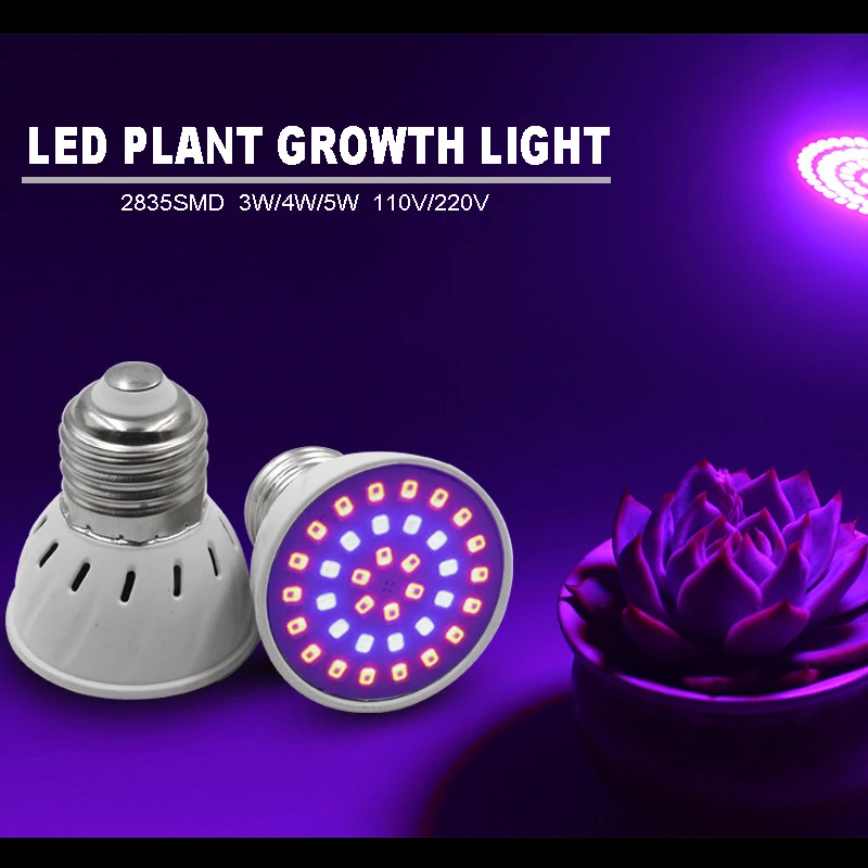 Phyto Led E27 Hydroponic Growth Light G10 Led 220V UV Lamp Plant E14 Flower Seedling Grow Bulb Full Spectrum Fitolamp MR16 Bulb grow light