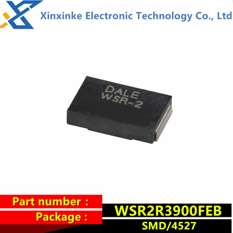 WSR2R3900FEB DALE WSR-2 0.39R 1% 2W 4527 75PPM/C 390mOhms SMD Current sensing resistor New original genuine wsr2r0100fea dale wsr 2 0 01r 2w 1% 75ppm 4527 10mohms current sensing resistor smd 2watts 0 01ohms new original genuine