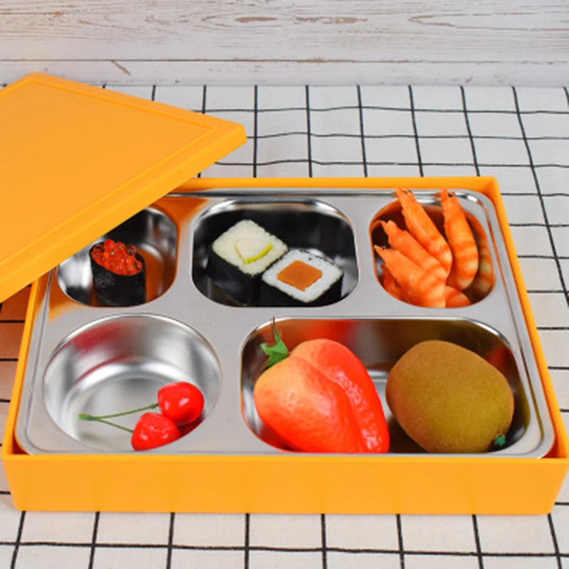 ONEUP Bento Box японский Ланч бокс из нержавеющей стали пищевой контейнер для студентов