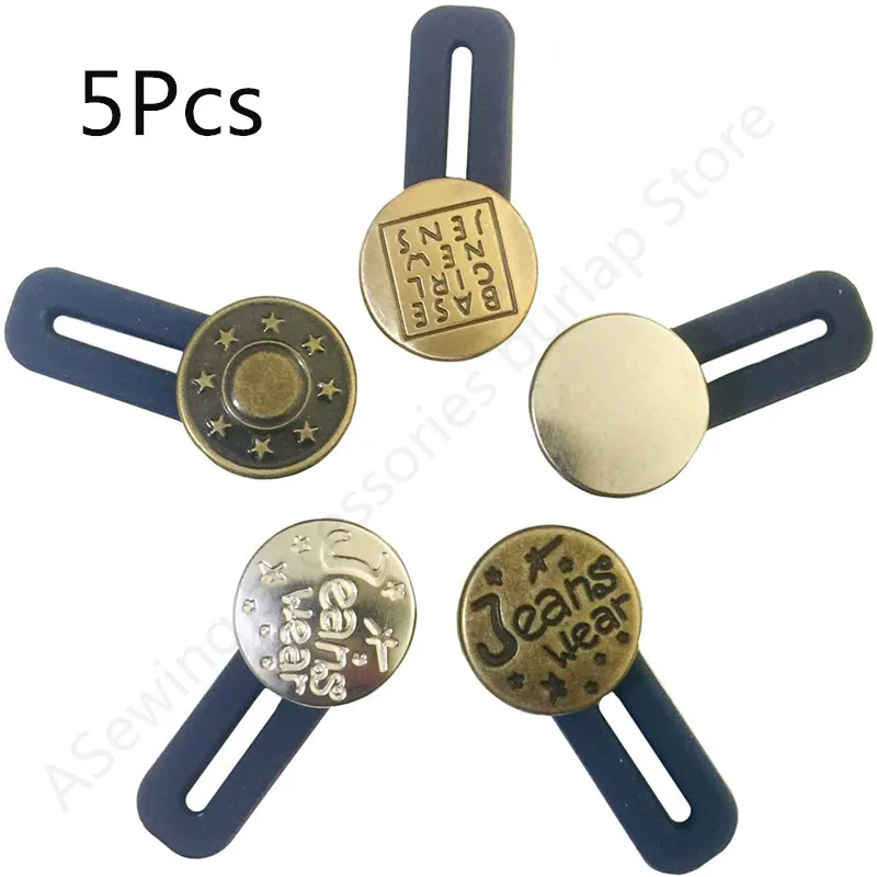 5 шт для пришивания пуговиц регулируемые брюки расширитель кнопки пояс