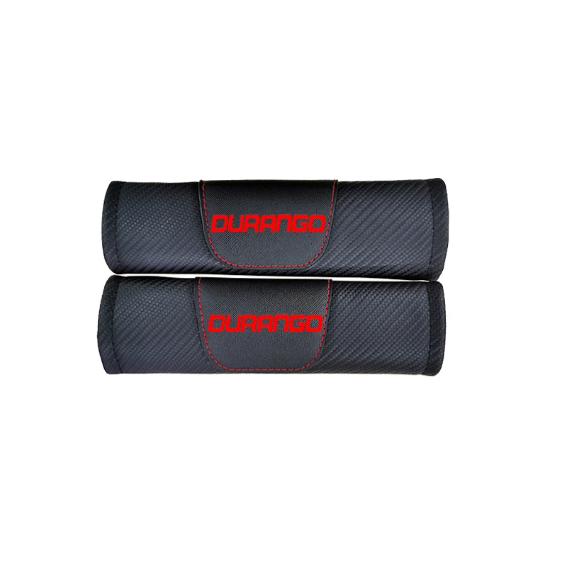 For Dodge Durango Fashion Carbon Car Seat Belt Cover Fiber Leather Car Seat Belt Shoulder Pad Car Accessories Car Styling