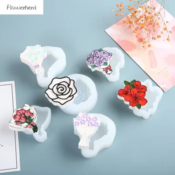 

Fondnat Silicone Baking Tools Flower Bouquet Mold Calla Lily Tulip Rose Mold Aromatherapy Plaster Mold Soap Mold Chocolate Mold