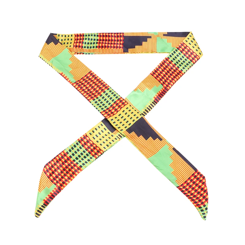 African Pattern Print Headband for Women Twist Style Headscarf Cross Turban Bandage Bandanas Bow HairBands Hair Accessories shein hair accessories