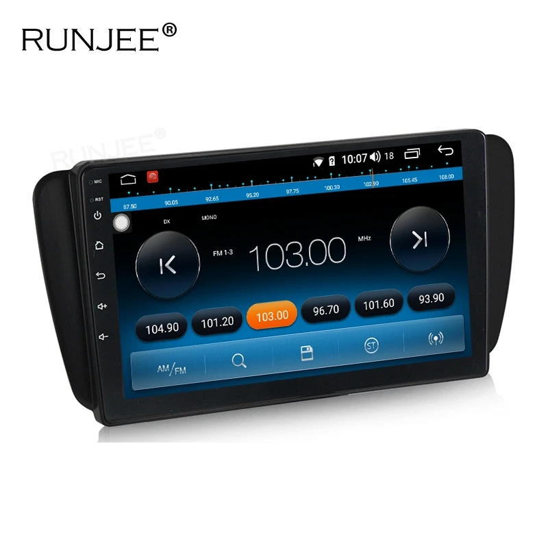 RUNJEE Android 9 9853 4 Гб 64 ГБ Автомобильный Радио мультимедийный плеер для Seat Ibiza 6j 2009 2010 2012 2013 2.5D экран gps видео