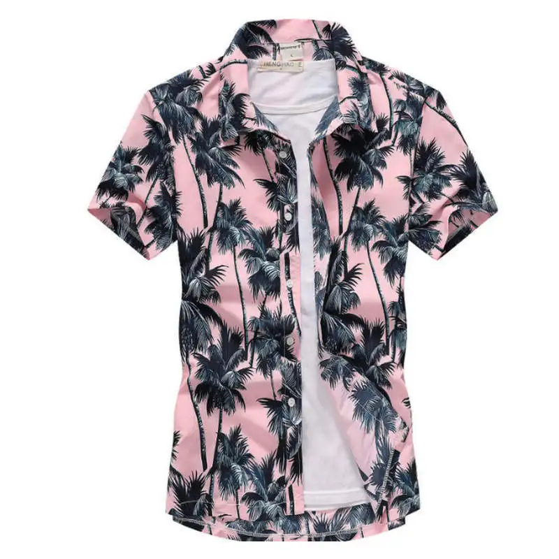 Mens Summer Beach Hawaiian Shirt 2019 Brand Short Sleeve Plus Size Floral Shirts Men Casual Holiday Vacation Clothing Camisas Mens Summer Beach Hawaiian Shirt 2019 Brand Short Sleeve Plus Size Floral Shirts Men Casual Holiday Vacation Clothing Camisas