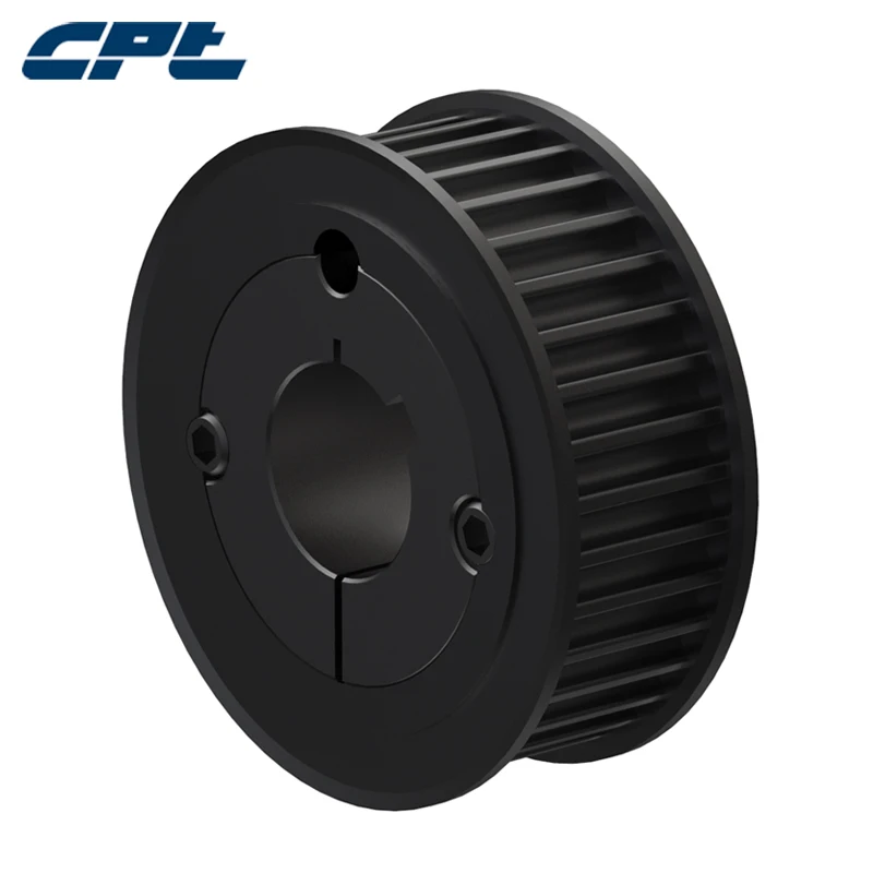 CPT HTD 5M Flanged Keyway Timing Pulley 44 Teeth 15 mm wide Belts Black oxide match 1108 taper bush 44-5M-15-1108 | Обустройство дома