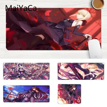 

MaiYaCa Cartoon Black Saber Joan of Arc Beauty Girls Durable Rubber Mouse Mat Pad Laptop Gaming Lockedge Mice Mousepad