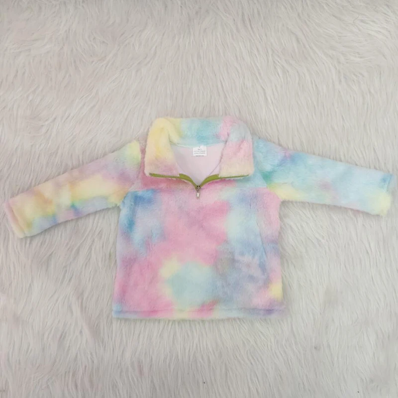 colorful Милое пальто для маленьких девочек; теплое леопардовое пальто с искусственным мехом; детская одежда; Детские пальто; флисовые куртки; топы; одежда для маленьких девочек - Цвет: colorful