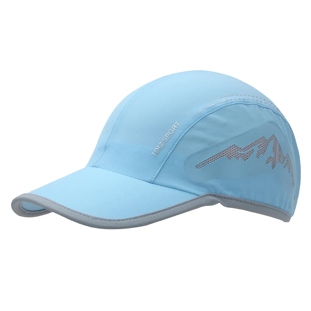

2018 New Style Fashion Outdoor Running Hat Men And Women Summer Elasticity Baseball Cap Thin Sun Protection Hat Elasticity Brim