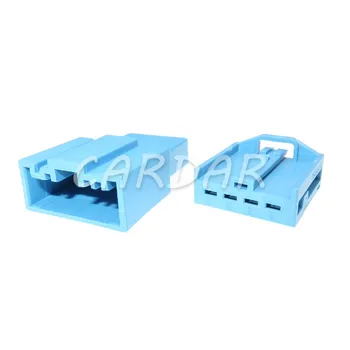

1 Set 4 Pin Auto Speaker Plug Automotive Car Audio Wire Cable Socket Blue Colour Plugs For BMW