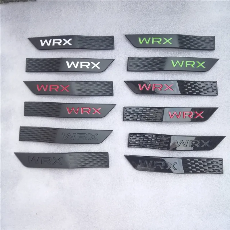 스바루 WRX에 대 한 2 개/대 새로운 3D 배지 장식 펜더 스커트 스티커 자동차 펜더 스티커 자동차 스타일링
