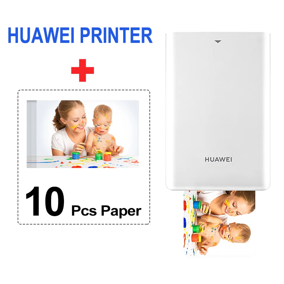 huawei Zink портативный фотопринтер Honor Mini Pocke принтер Bluetooth подключение мобильного телефона Android iOS DIY Share - Цвет: Color Printer