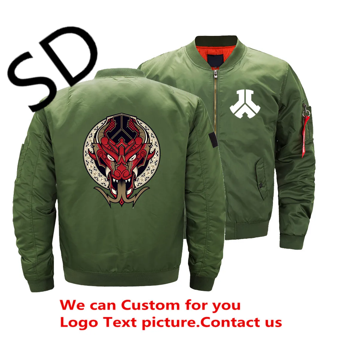 Осень Зима Новинка 5XL повседневные куртки Defqon 1 мужское пальто бомбер мужская куртка ветровка пальто пилот армейский зеленый военный - Цвет: Хаки