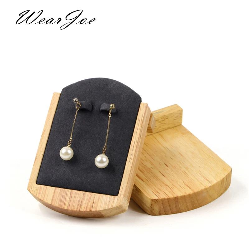 Solid Wood Dangle Drop Hoop Stud Earrings Jewelry Display Stand Holder Ear Nails Exhibition Rack for Shop Store Desktop Showcase sublimation dangle earrings for women blank consumables drop earring can print custom photo wholesales diy new style gifts