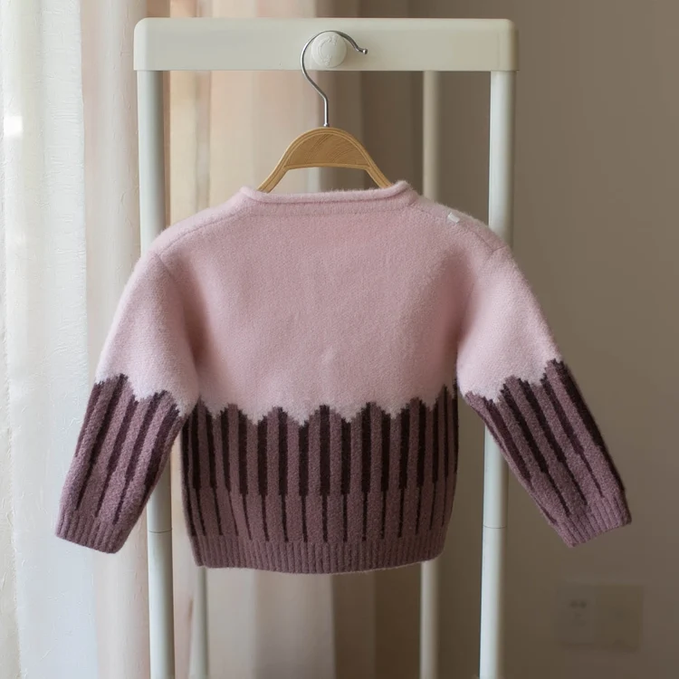 Новые свитера для маленьких девочек на осень и зиму кардиган свитер Корейская Куртка Детский свитер детский вязаный свитер