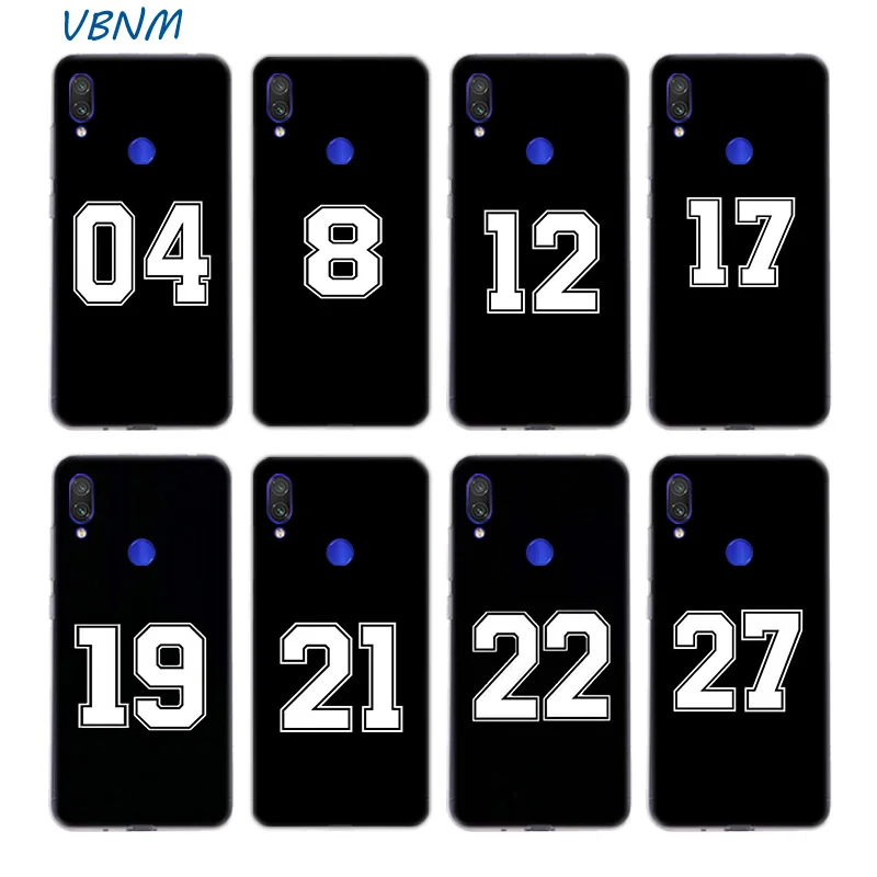 

Cool Lucky Number Silicone Case For Xiaomi Redmi Note 7 6 Pro 5 4 4X K20 7A S2 A1 A2 5A 6A Y3 Xiomi A3 9T 9 SE F1 S2 Cover Heart