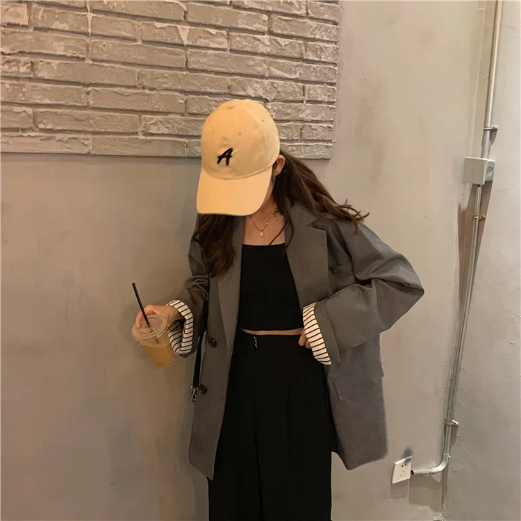 

Photo Shoot Korean-style Autumn Retro Elegant Loose-Fit Leisure Suit 2-Color