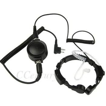

Military Tactical Throat Microphone Earpiece Headset for Motorola GP308 CP200