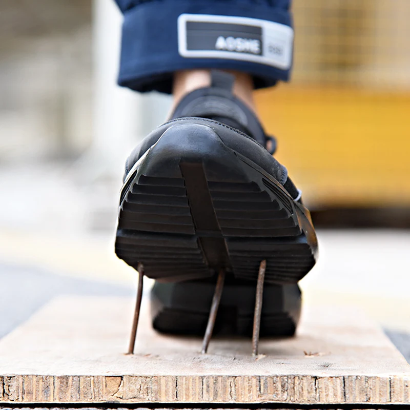 Price Lizeruee Lightweight Safety Shoes Men Shoes Steel Toe Anti Crush Work Breathable Sneakers Wear Resistance Zapatos de trabajo